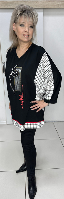 Туника "обманка" на большие размеры