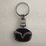 Брелок "Mazda" металлический (черный фон) (1 шт.)