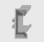 Крепеж на DIN-рейку горизонтальный ( MINI-ZB/2GS DUO, MINI-ZB/DIM)