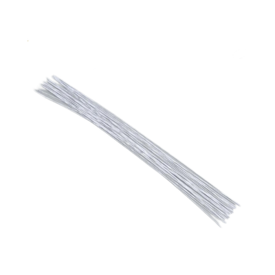 Проволока для творчества "Florico" 0.55 мм, 30 шт, 40 см, в бумажной оплётке, белый