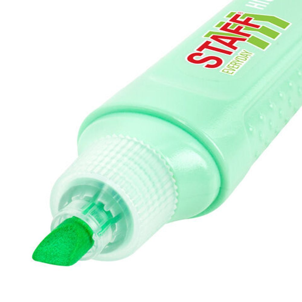 Набор текстовыделителей 6 ПАСТЕЛЬНЫХ ЦВЕТОВ, STAFF "EVERYDAY HL-707", линия 1-5 мм, скошенный наконечник, 152551