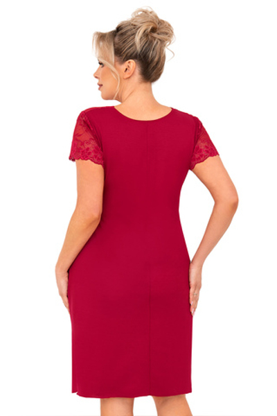 Livia nightdress plus Burgundy
