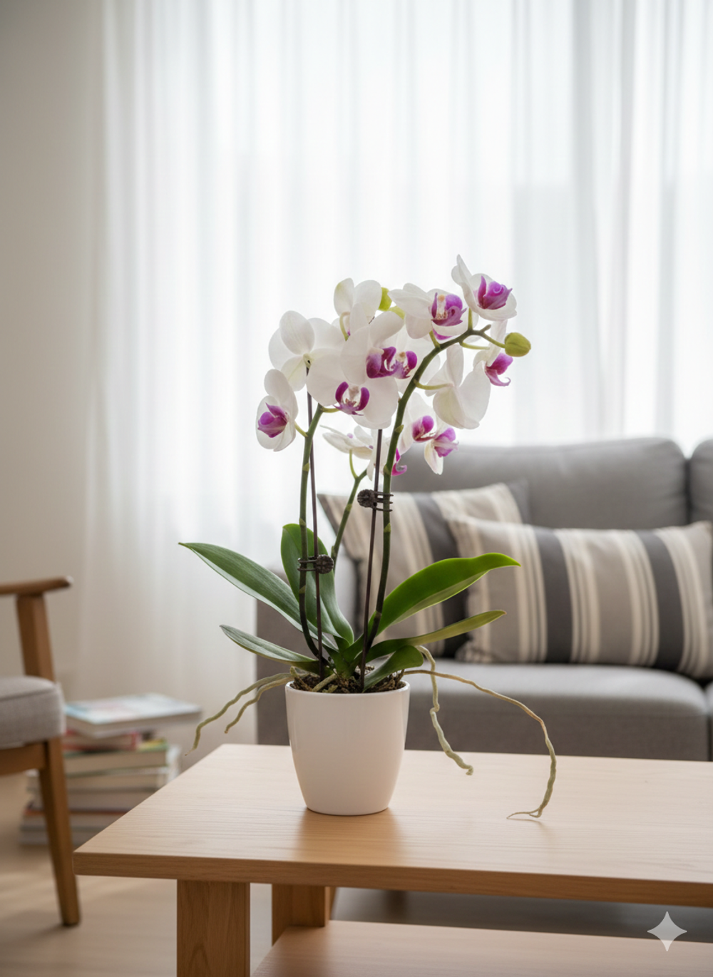 Фаленопсис белый д.9