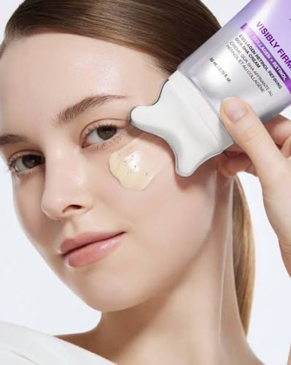Anua Антивозрастной крем с массажером гуаша для лица Collagen Retinol Refining Gua Sha Сream,80мл