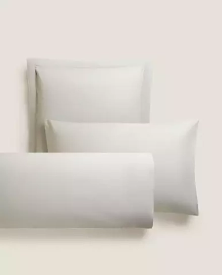 ZARA HOME (200 НИТЕЙ) НАВОЛОЧКА ИЗ ПЕРКАЛЯ, СЕРЫЙ