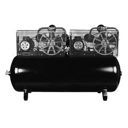 Компрессор поршневой 500.LB75ТБ REMEZA (Белоруссия): 1900 л/мин., 10 бар, ресивер 500 л., 5,5+5,5 кВт, 380В, габариты без упак. 2000x610x1250 мм, 365 кг.