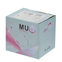 GAEM Кружка с крышкой и ложкой, 390 мл, L12,5 W9,5 H13 см