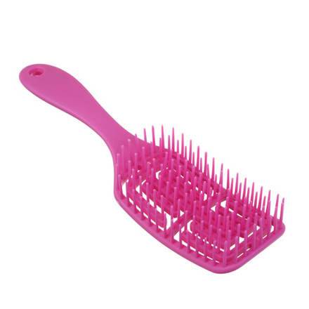 Расческа массажная, продувная тм ЮНИLOOK, пластик, 20,5x5,5см, 4 цвета
