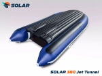 Лодка надувная моторная solar-380 jet tunnel