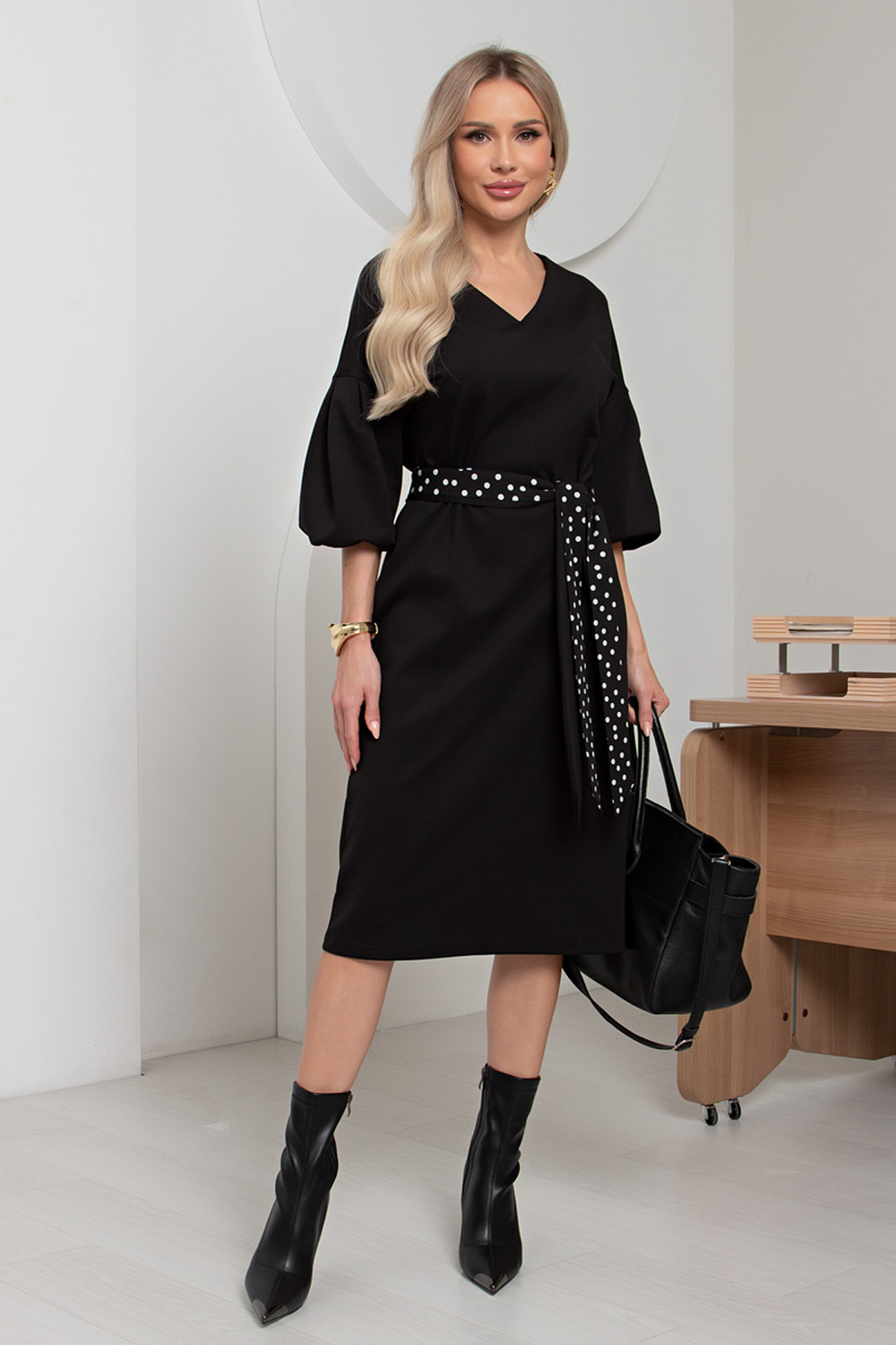 Платье Роберта №4 горох Valentina