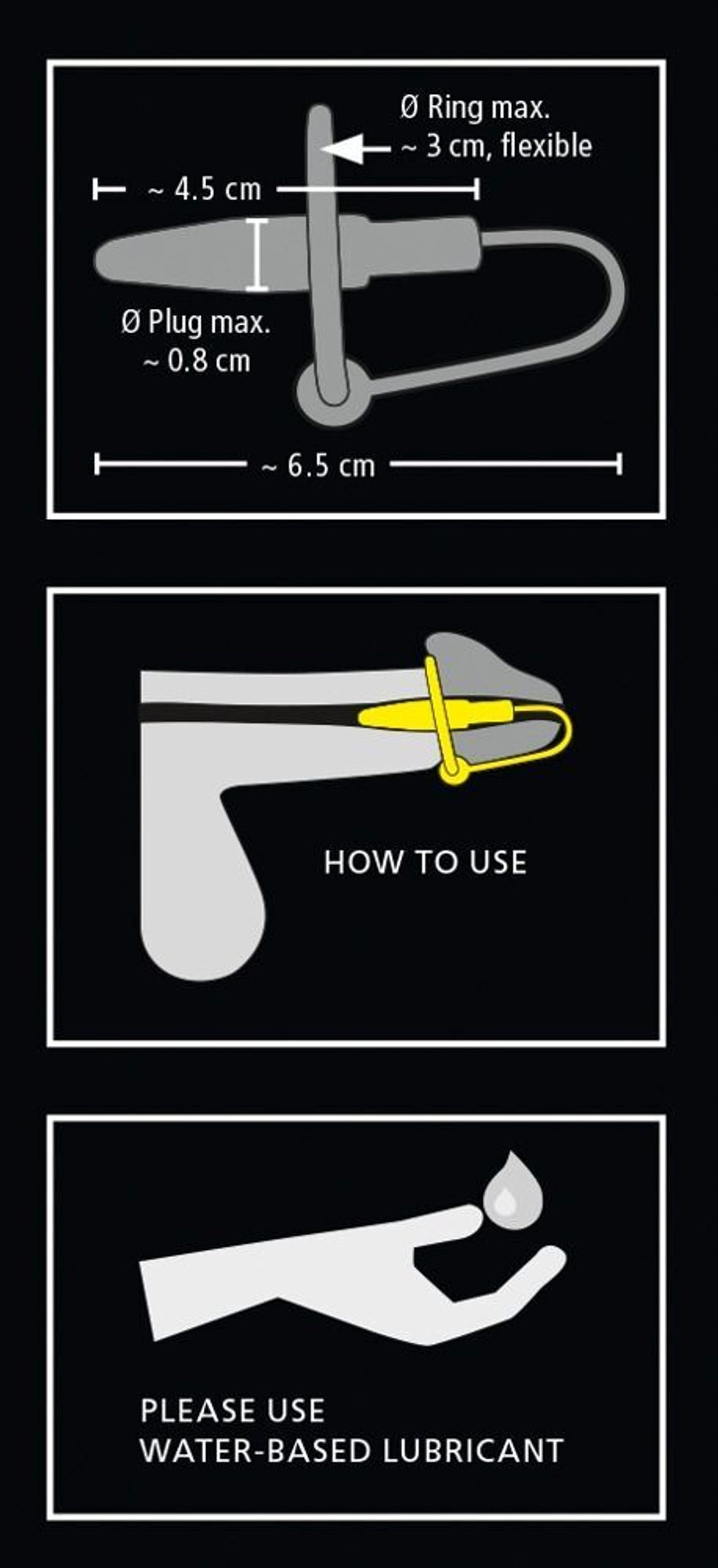 Уретральный плаг с силиконовым кольцом под головку Penis Plug (Цвет: фиолетовый)