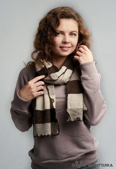 Шарф из 100% монгольской шерсти