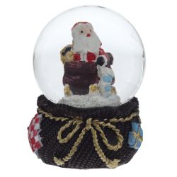 GAEM Фигурка декор в стекл шаре "Дед Мороз/Мишка/Олень", D 4.5 см, L4,5 W5 H6 см, 4в.