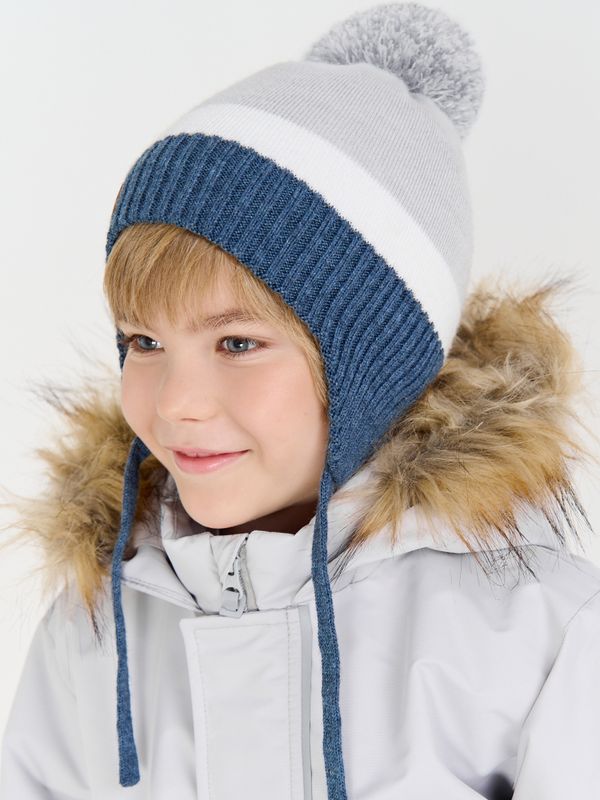 Шапка зимняя из смесовой шерсти 