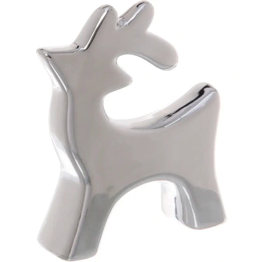 Украшение новогоднее GLOSS «Олень из сказки» 6.9*2*8.5 см, Серебро