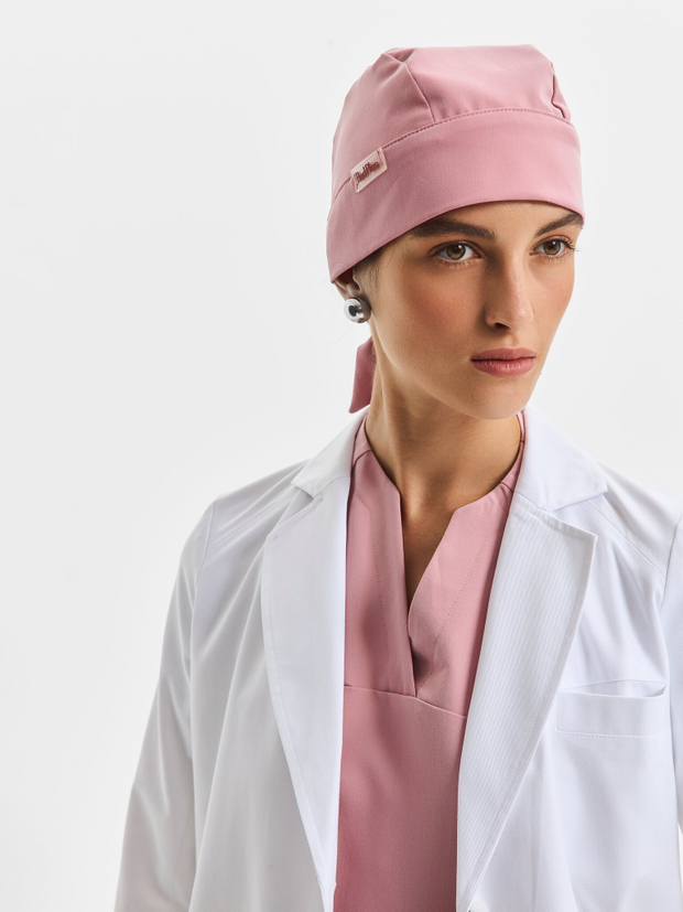Шапочка медицинская унисекс, роза