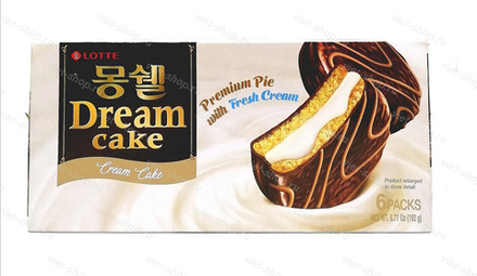 Пирожное Dream Cake cream, Lotte, 192 гр.