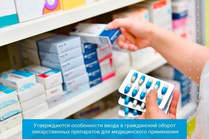 Постановление о вводе в гражданский оборот лекарственных препаратов