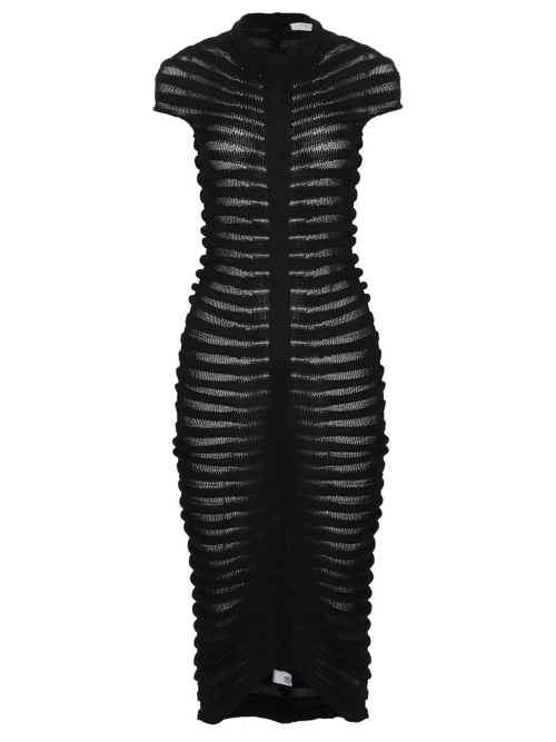 Платье из трикотажа,черный