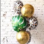 Шар (18"/46 см) Круг, Анималистика, Пятнистый окрас, Леопард