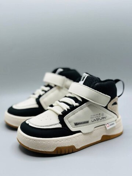 Детские высокие кожаные кроссовки на липучке Buba Urban