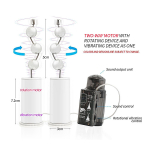 Мастурбатор-полуторс 35х26х14см с вибрацией и ротацией Kokos Hera Big Hip