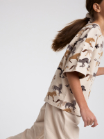 Футболка оверсайз реглан Mjölk Wild Horses