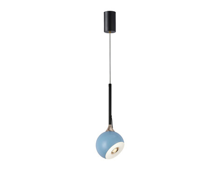 Подвес Тимо голубой d12 h165 Led 8W (4000K) с лифтом