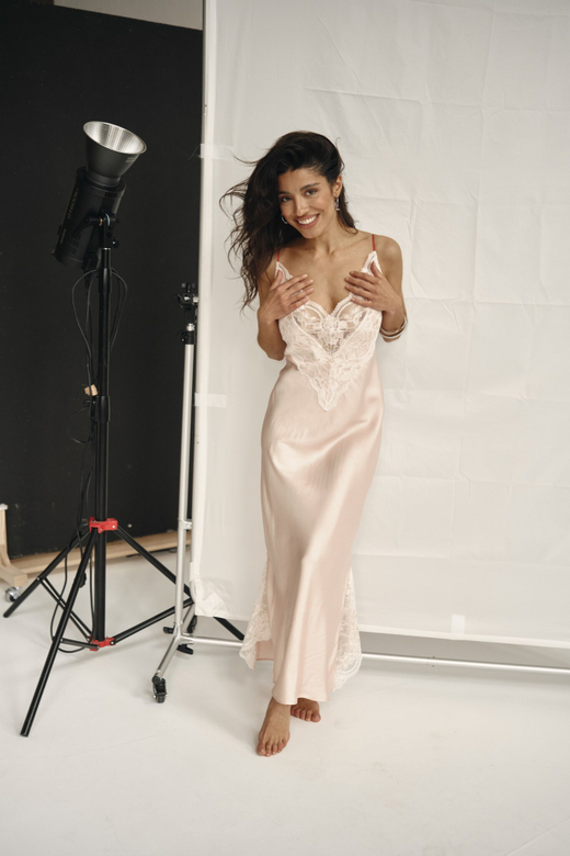 Комбине на бретелях red