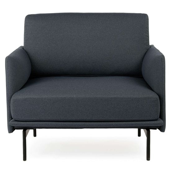 Кресло Bebe серая ткань 