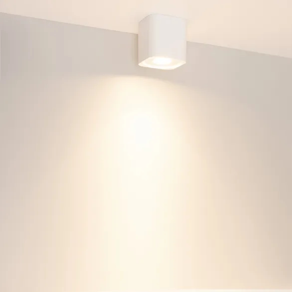 Светильник SP-ACENTO-S95x95-10W Warm3000 (WH, 20-45 deg, 230V) (Arlight, IP20 Металл, 5 лет) 055746