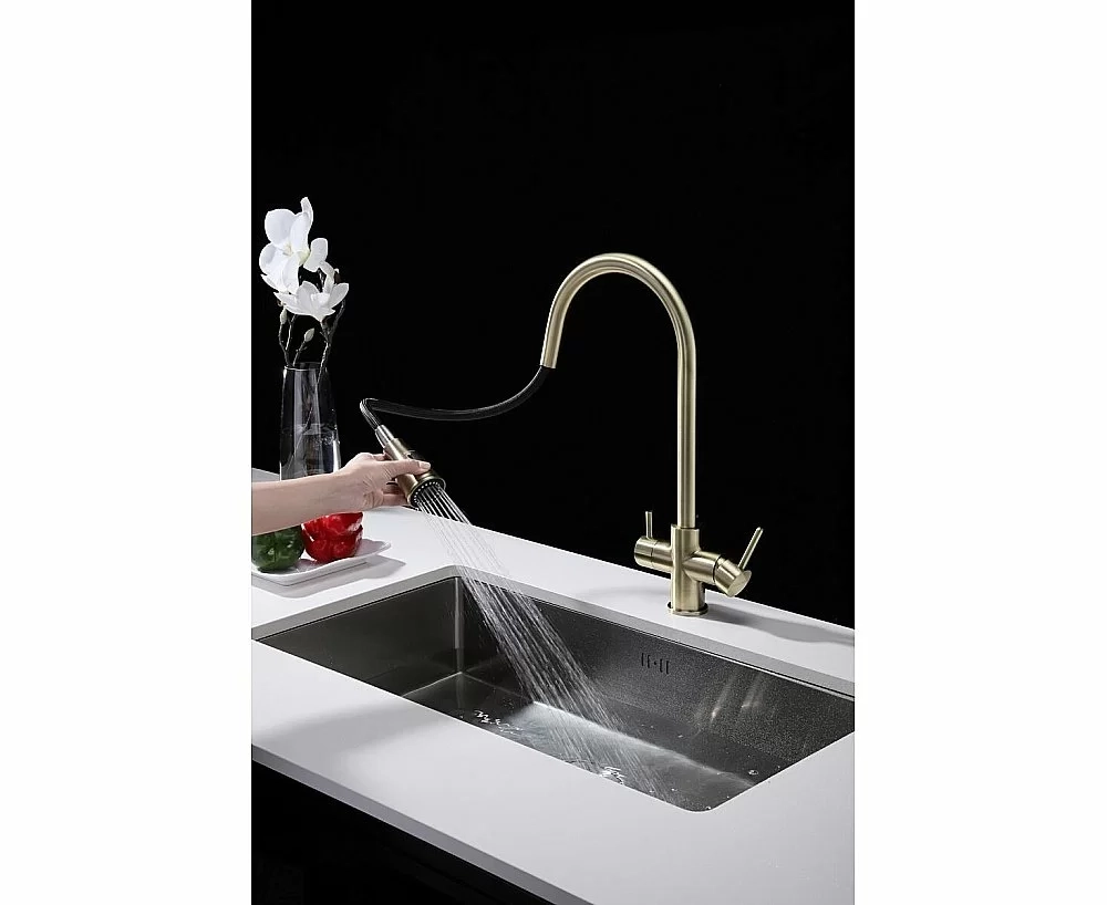 Смеситель для кухни Paulmark Lange La214212-BR бронза