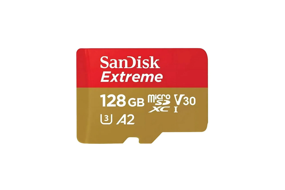 Карта памяти SanDisk MicroSD Class 10 Extreme A2 UHS-I U3 (190/90 Mb/s), 128GB