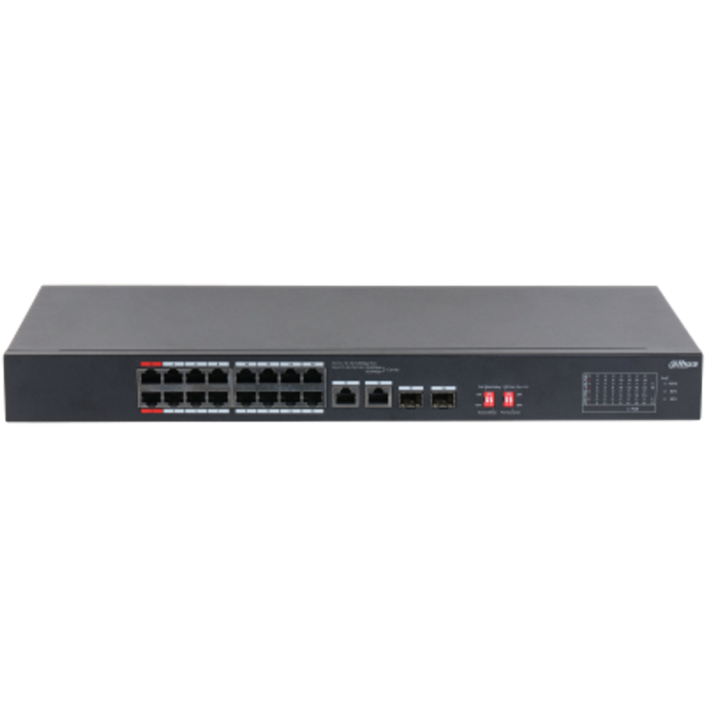 коммутатор с РоЕ 16 портов Dahua DH-S3218-16ET-135
