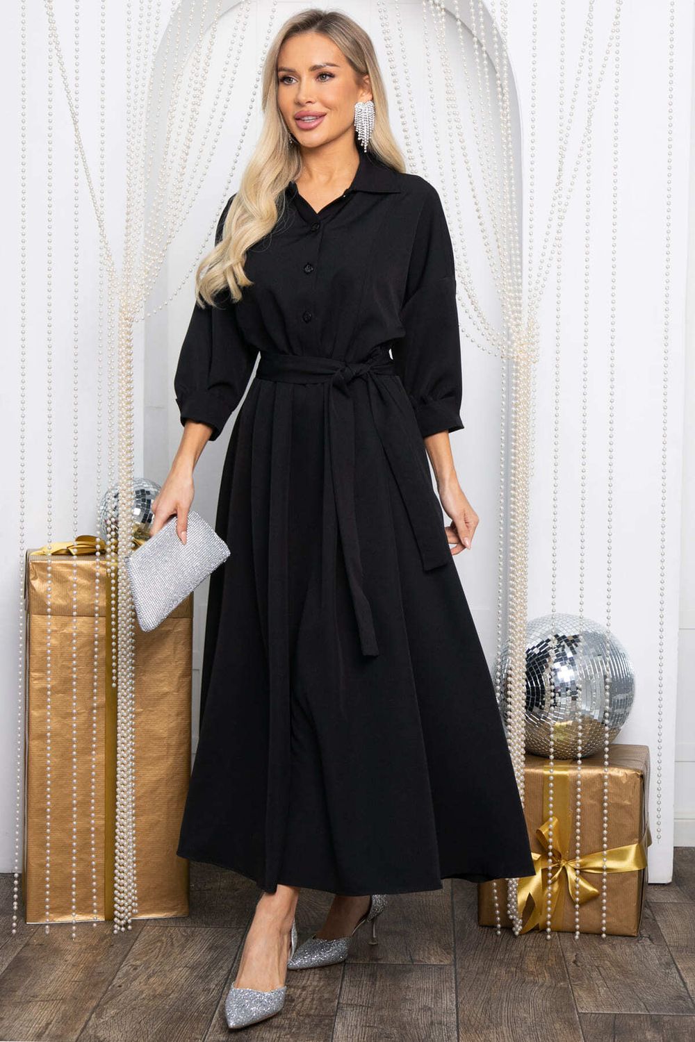 Платье Вечерняя симфония (черное) П14620-30М LT Collection