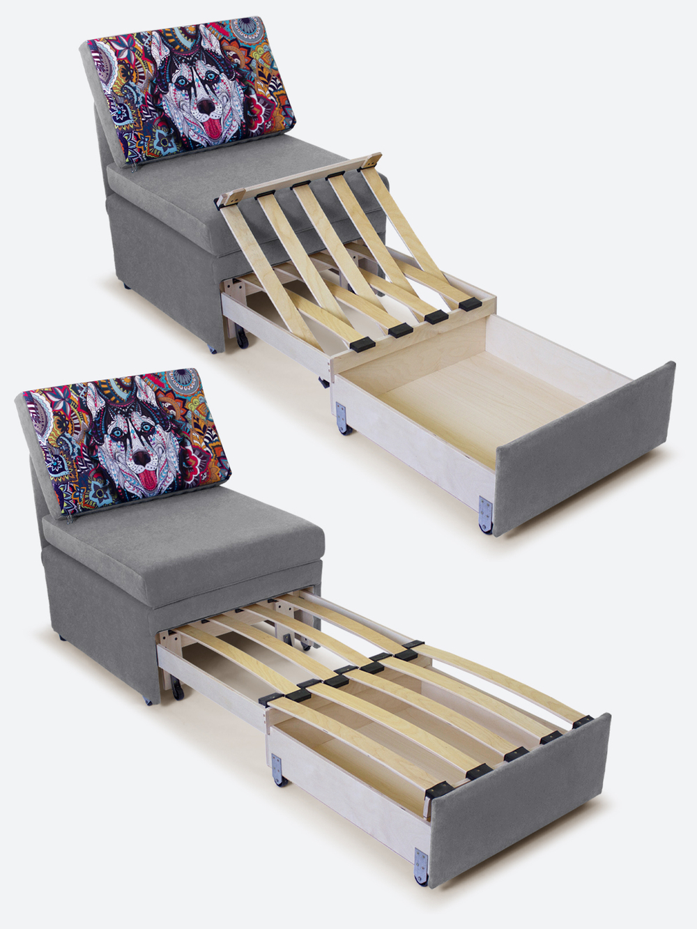 Кресло-кровать "Миник", купон Хаски