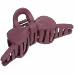 Заколка-краб для волос на блистере «Style Matte», бантик, микс 6 цветов, 11см