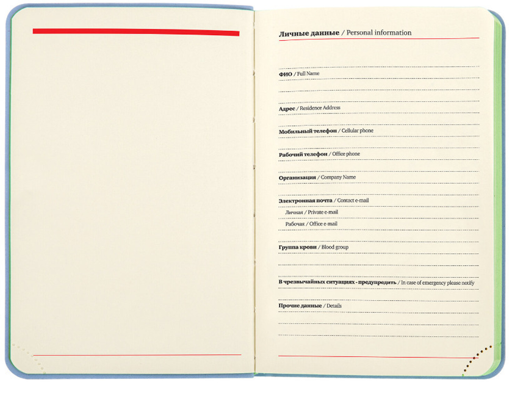 Ежедневник недатированный А6 136 л. БРАУБЕРГ Метрополис Микс голубой (113307)