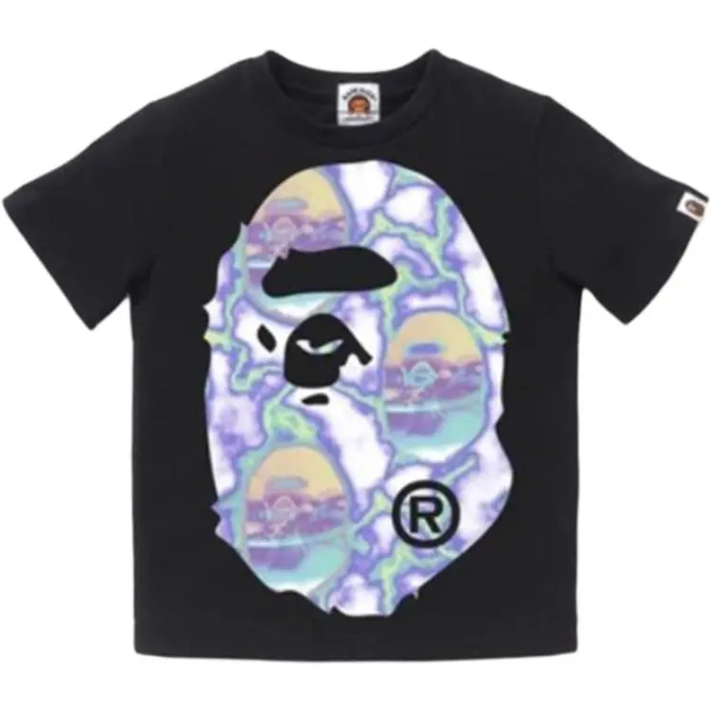 A Bathing Ape Big Ape Head Lightning Tee