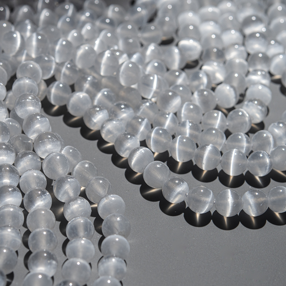 Селенит натуральный, шар, 8,6мм