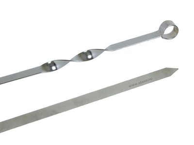 Шампур плоский 550*10*1,5мм нерж