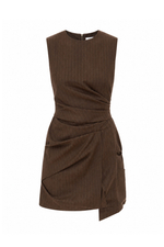 Платье в складку Rosha Stripe Caramel