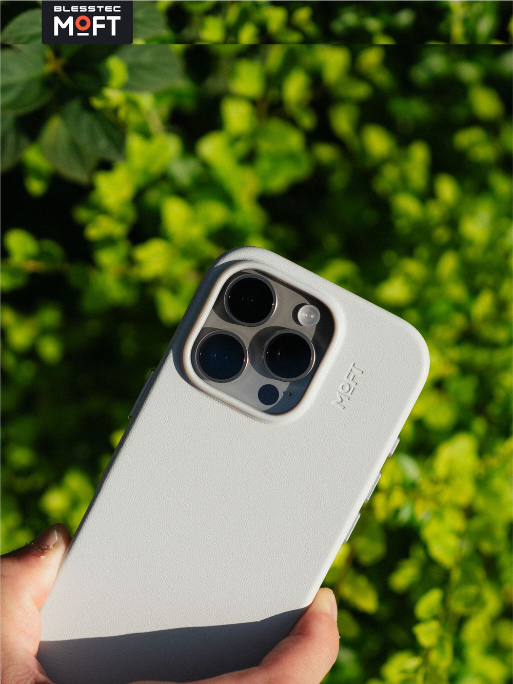 MagSafe чехол из экокожи MOFT Snap Phone Case для iPhone 16 l Taupe (без поддержки ремешка MOFT)