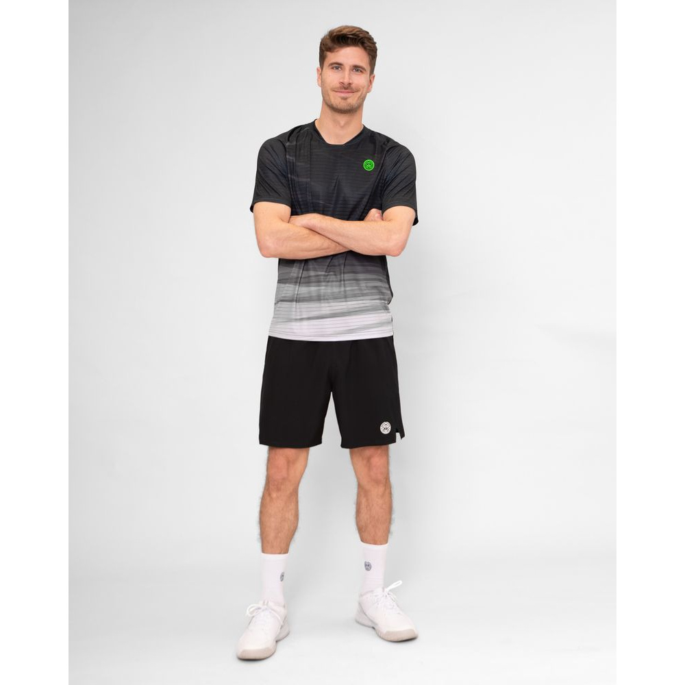 Одежда для тенниса Мужская, Футболка BIDI BADU PROTECTED LEAFS .