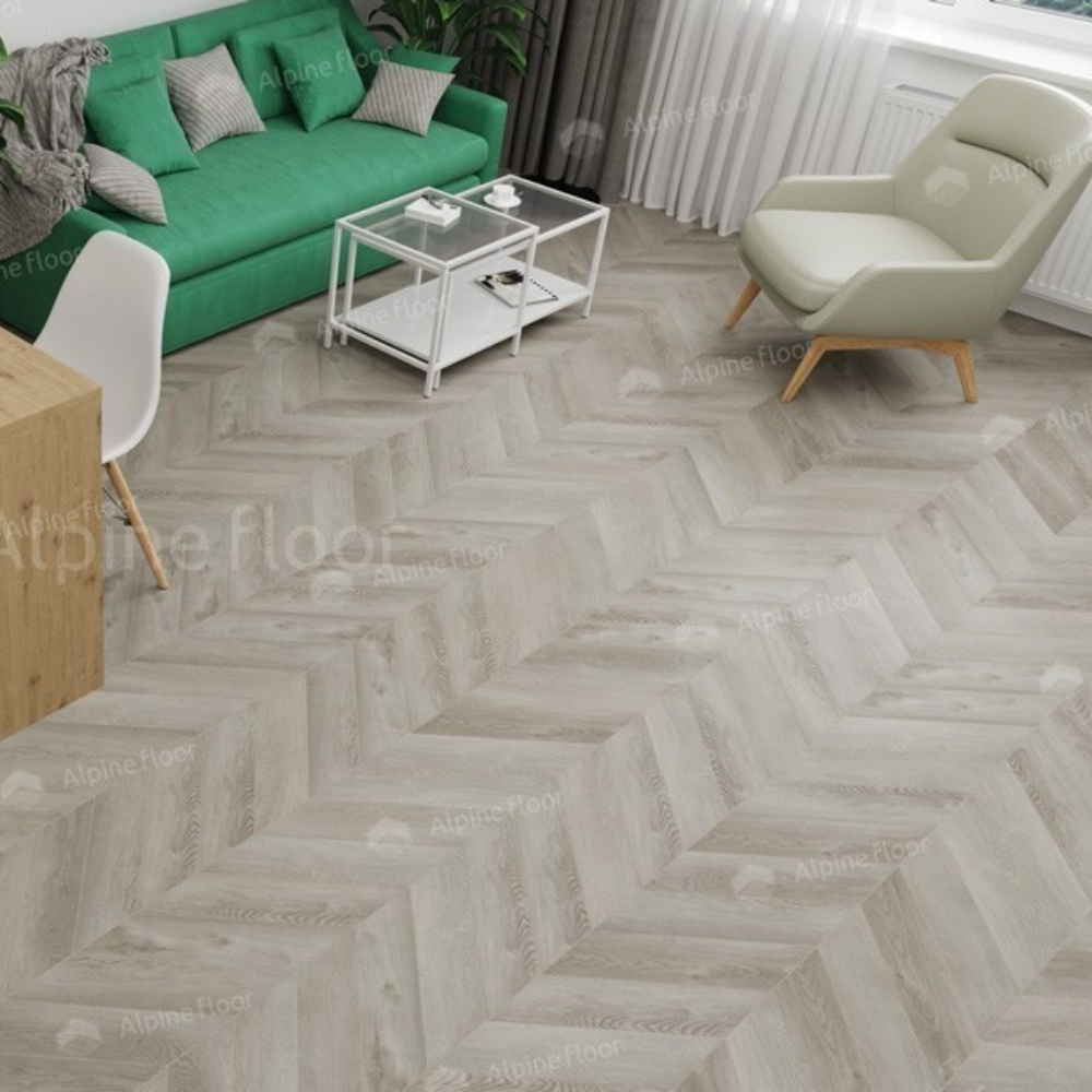 Кварцвиниловая плитка Alpine Floor Chevron Alpine LVT ECO 20-1 Дуб Фантазия