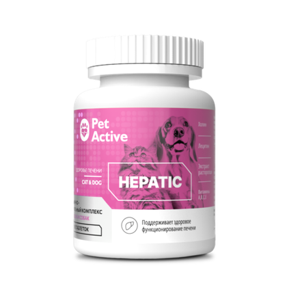 PETACTIVE Витаминно-минеральный комплекс для кошек и собак для поддержания здоровья печени (100 таблеток)