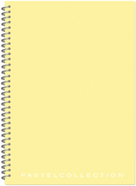 НОВИНКА! Тетрадь  А4 80 л. Pastel Collection Yellow, с пластиковой обложкой, на металлическом гребне