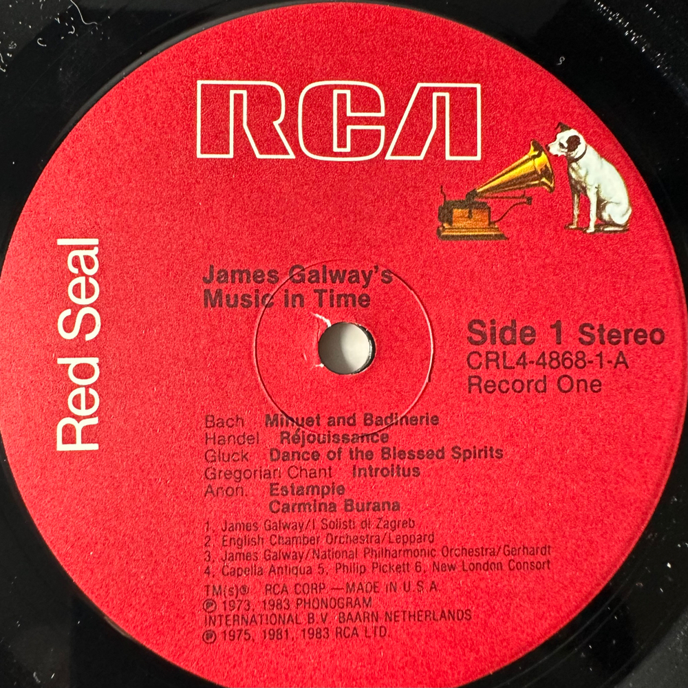 James Galway ‎– James Galway's Music In Time 4LP (США 1983г.)