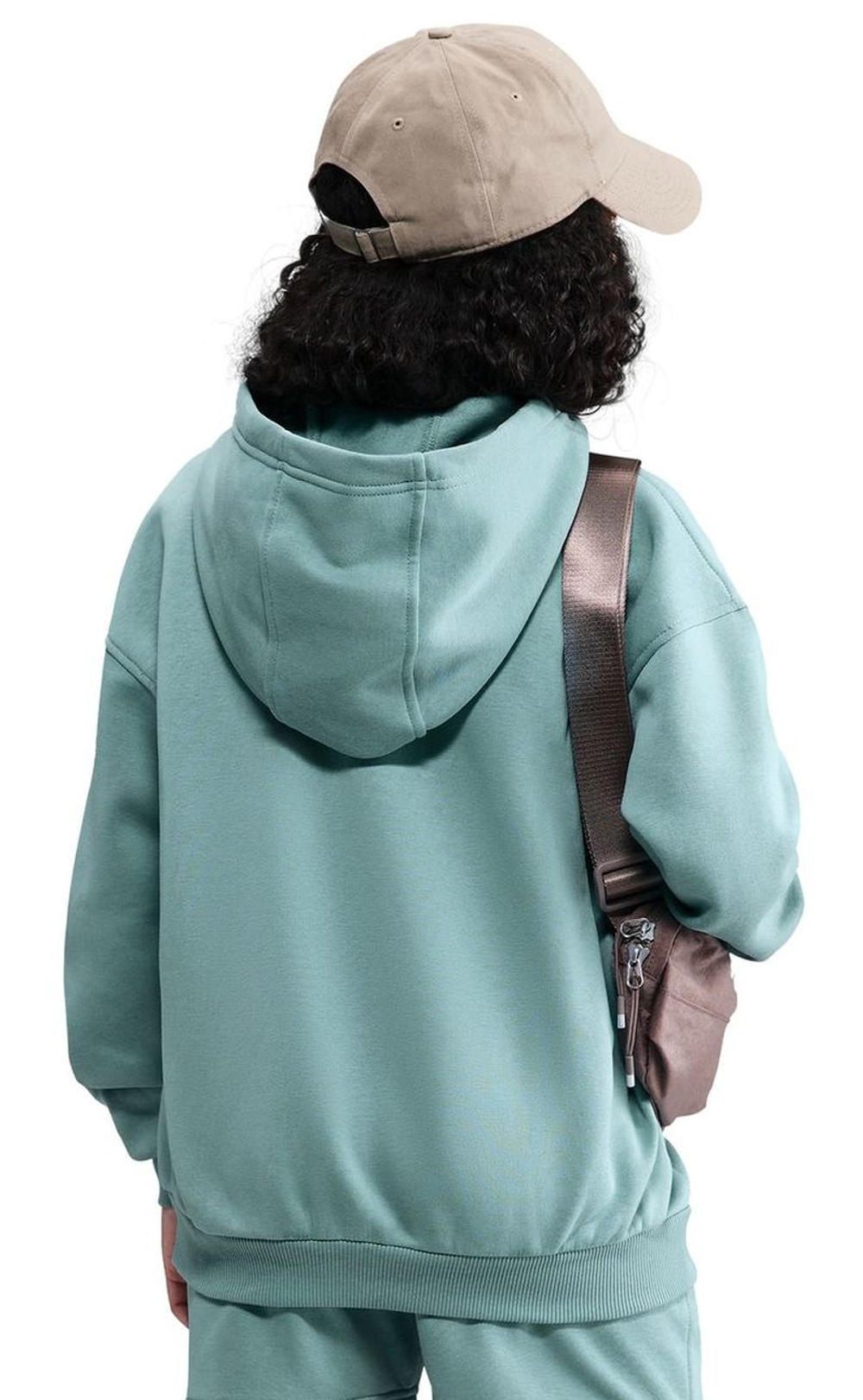 Детская теннисная куртка Nike Kids Sportswear Club Fleece Oversized Full Zip - cannon/white