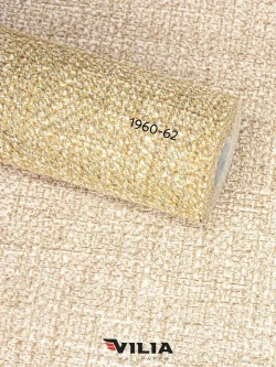 Обои виниловые на флизелине Текстиль мешковина светло-бежевая 1,06, для кухни (VILIA, 1960-61)